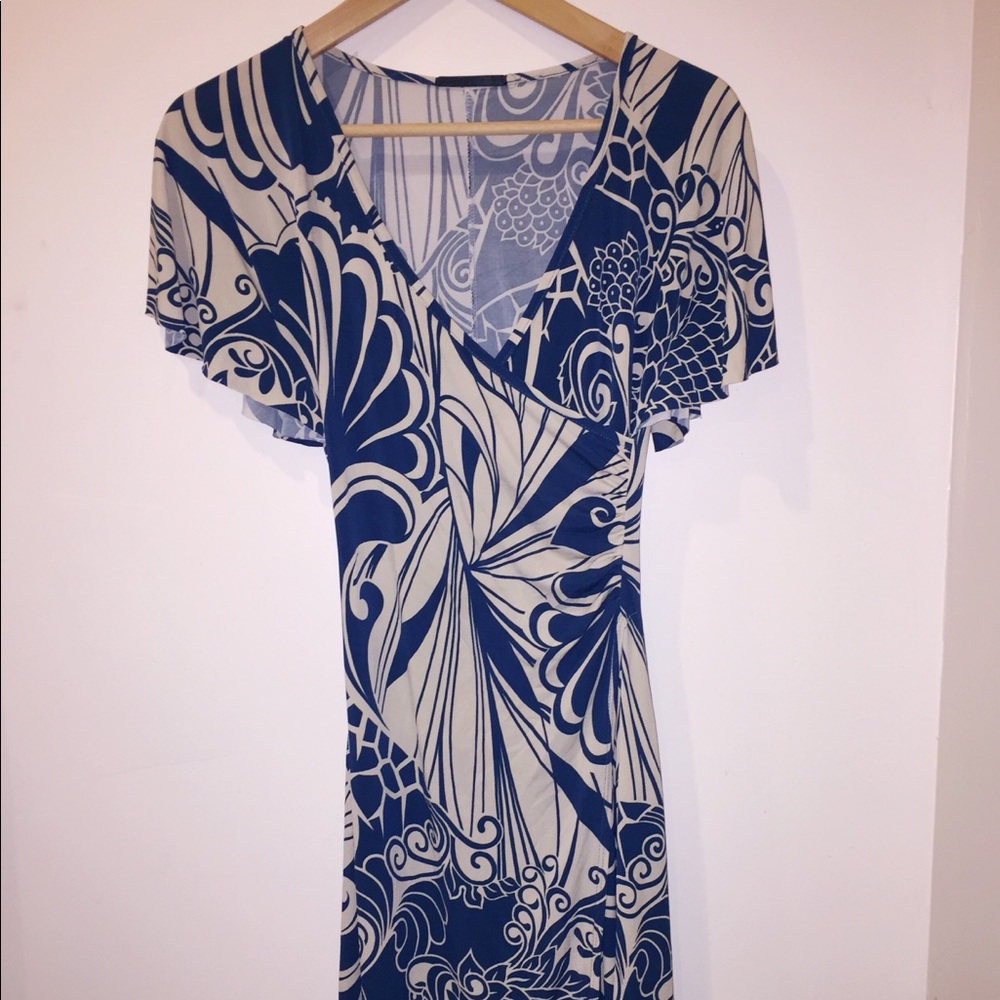 Deep v neck dress